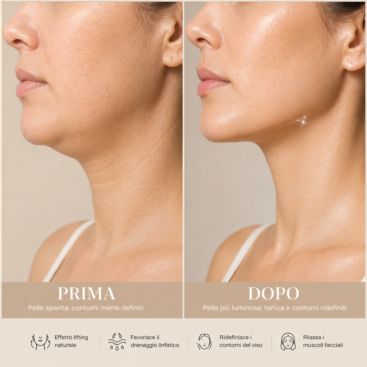 FaceSculpt Massage Brush - Spazzola per il Viso Effetto Lifting