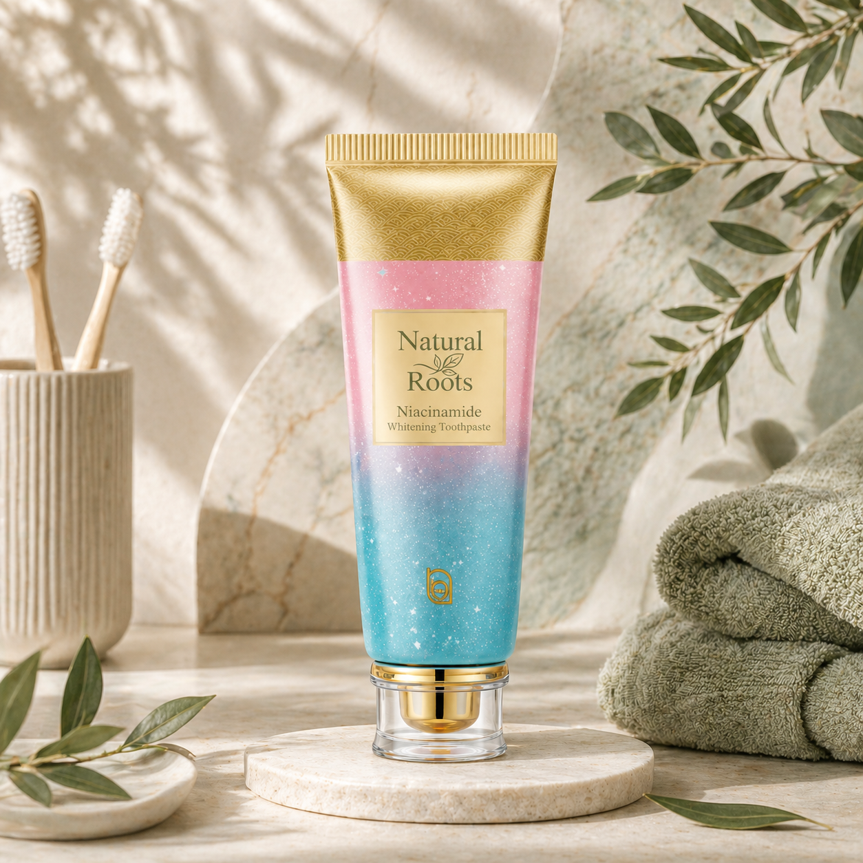 Dentifricio sbiancante alla Niacinamide (vitamina B3)
