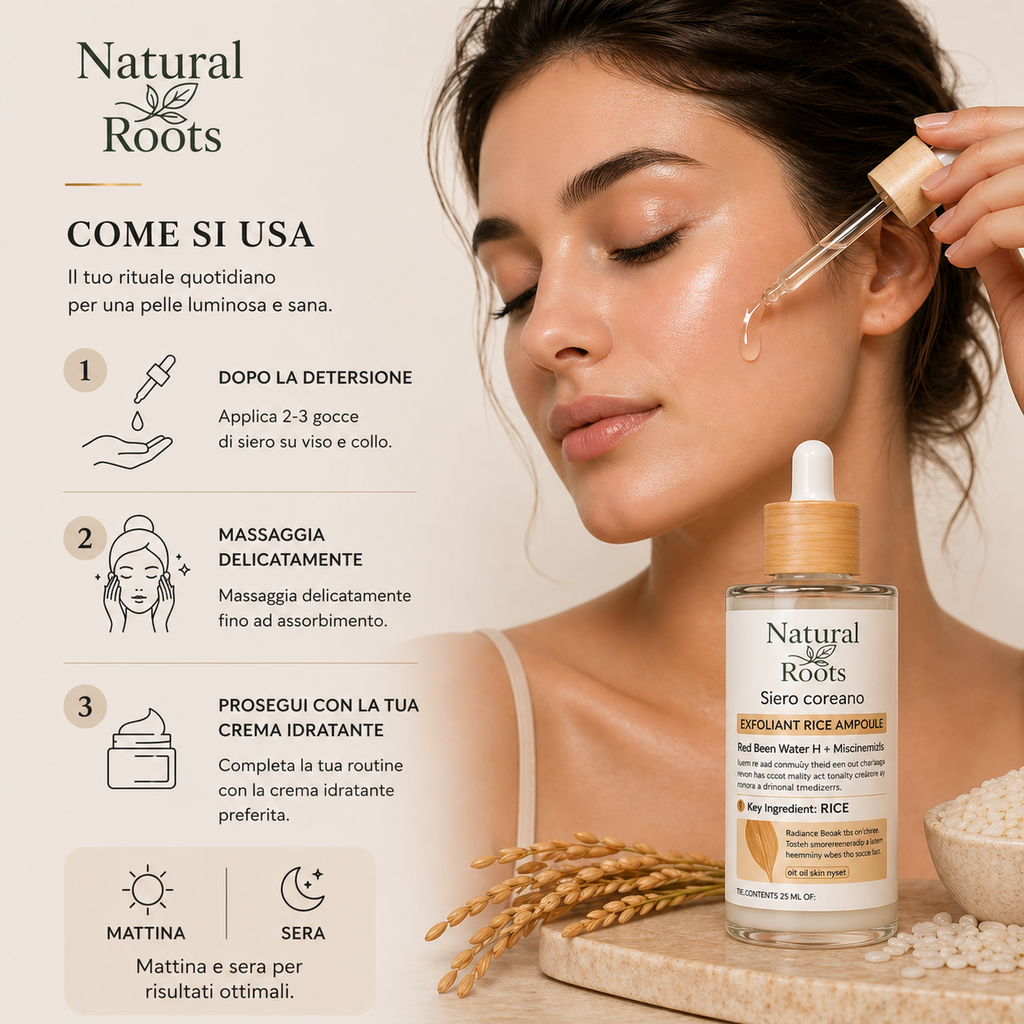 Esfoliante viso al riso - Siero Coreano EXFOLIANT RICE AMPOULE