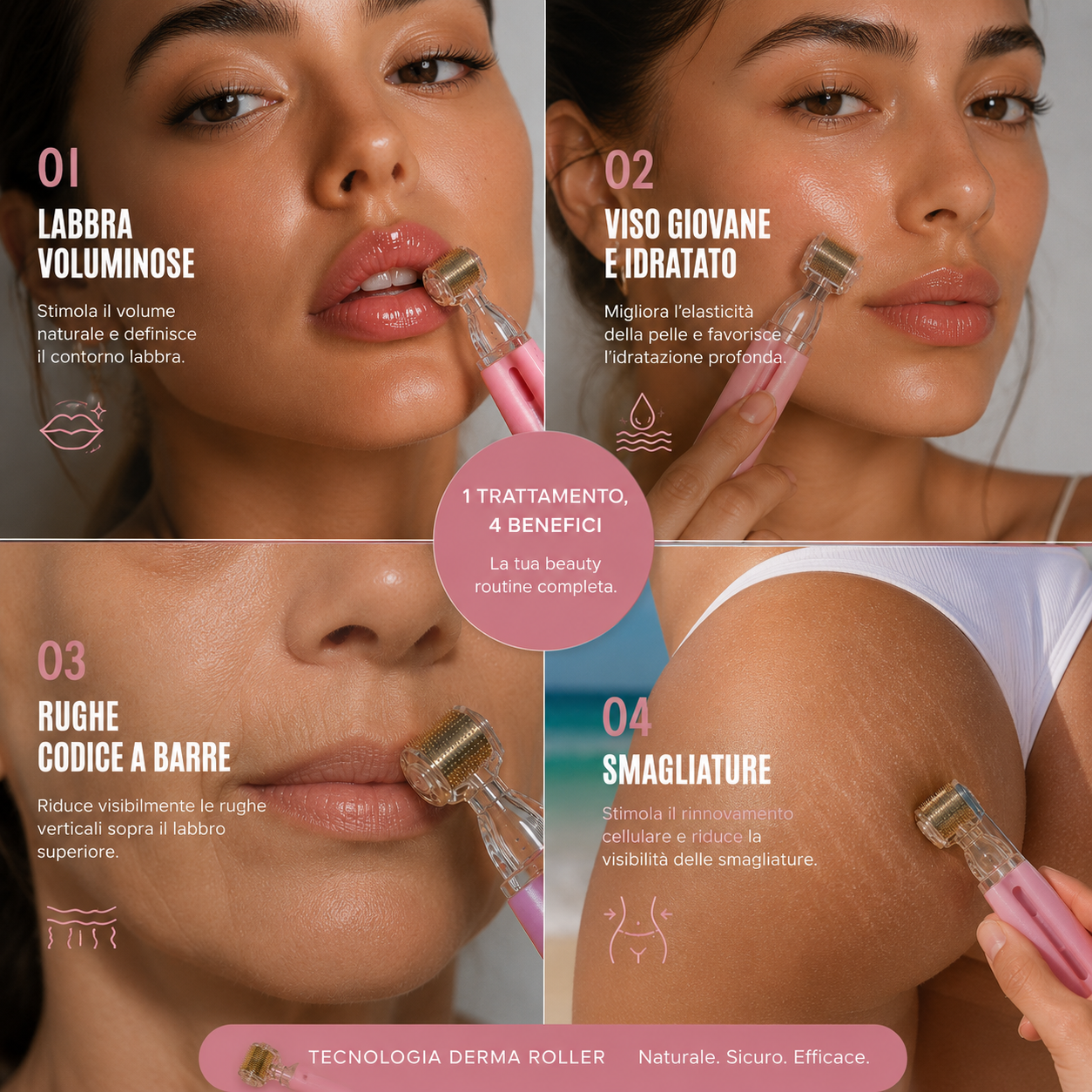 DERMA ROLLER™ – Un solo trattamento per smagliature, rughe e labbra