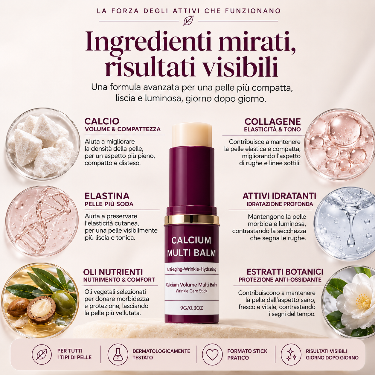 CALCIUM MULTI BALM™ - Balsamo Stick antirughe