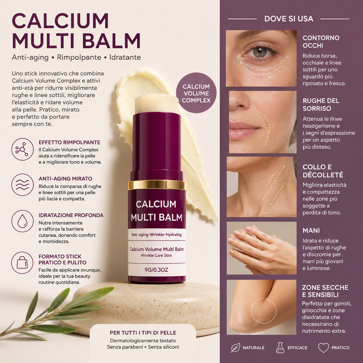 CALCIUM MULTI BALM™ - Balsamo Stick antirughe