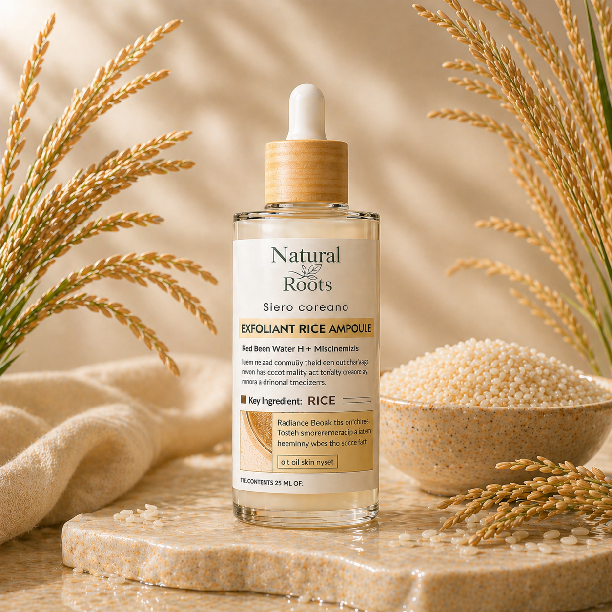 Esfoliante viso al riso - Siero Coreano EXFOLIANT RICE AMPOULE